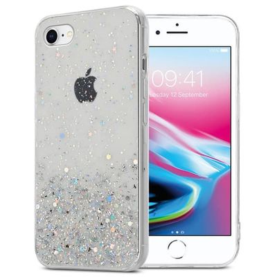 Deksel til iPhone 7 / 7S / 8 / SE 2020 med glitrende glitter