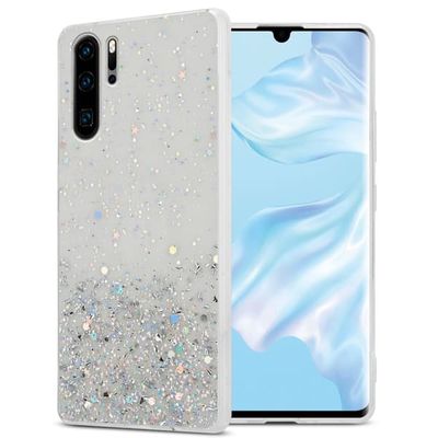 Deksel kompatibel med Huawei P30 PRO med glitrende glitter