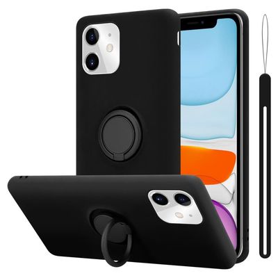 iPhone 11 Suojakotelo Suojakuori joustavasta TPU-silikonista jossa on rengas