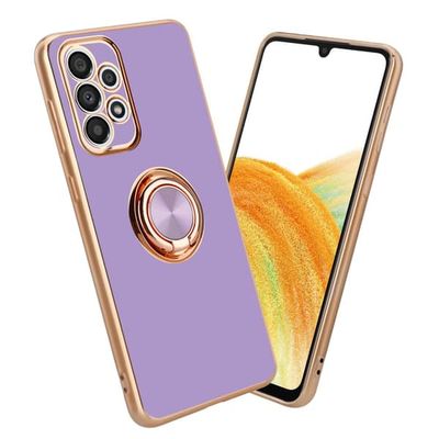 Deksel til Samsung Galaxy A33 5G med ring Etui av fleksibel TPU-silikon, med kamerabeskyttelse magnetisk bilholder