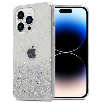 Deksel til iPhone 14 PRO MAX med glitrende glitter