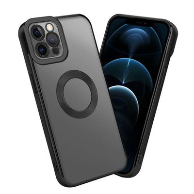 Deksel til iPhone 12 PRO Beskyttelsesdeksel av fleksibelt TPU-silikon med kromapplikasjon