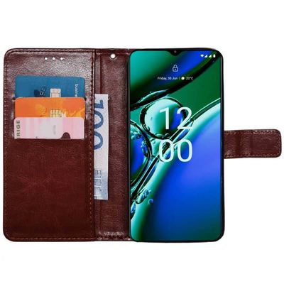 Lompakkokotelo 3-kortti Nokia G42 - Ruskea