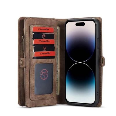 CaseMe mobildeksel 008 8-kort Apple iPhone 15 Pro - Brun