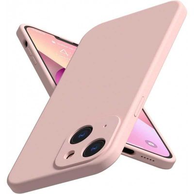iPhone 13 kumitettu mattapinkki kuoren neste - vaaleanpunainen