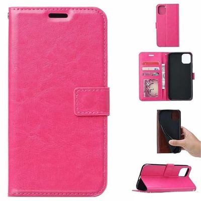 iPhone 12 Mini Pung Taske 3 Kortlommer - 6 Forskellige Farver - PINK