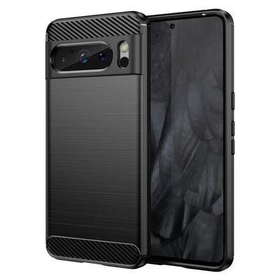 SKALO Google Pixel 8 Pro Armor Carbon Iskunkestävä TPU suojakuori