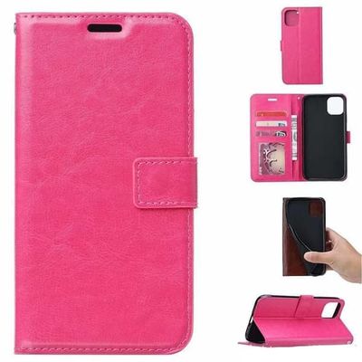 iPhone 7/ iPhone 8 Læder Pung Taske - 3 Kortlommer - 6 Farver - PINK