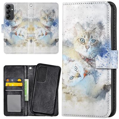 Samsung Galaxy A14 - Plånboksfodral/Skal Katter