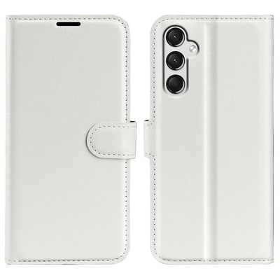 Samsung Galaxy A25 5G Fodral Litchi Läder Vit