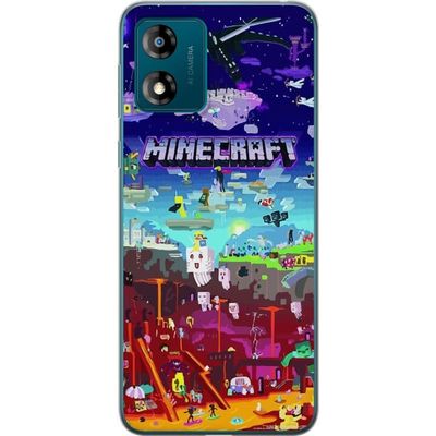 Motorola Moto E13 Läpinäkyvä kuori MineCraft