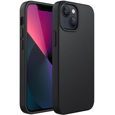 iPhone 13 matta musta silikonikotelo