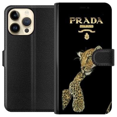 Apple iPhone 15 Pro Max Lommeboketui Prada Leopard