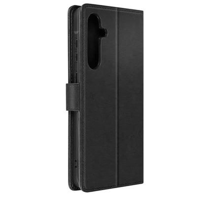 Fodral för Samsung Galaxy A55 Plånbok Flower Butterfly med handledsrem Svart