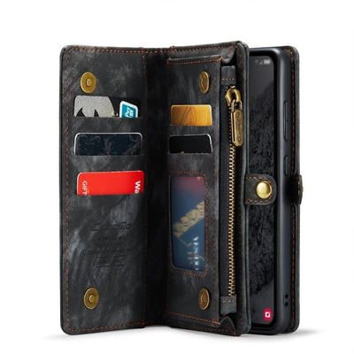 CaseMe mobilfodral 008 8-kort Samsung Galaxy A55 - Svart/grå
