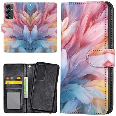 Samsung Galaxy A15 - Plånboksfodral/Skal Feathers