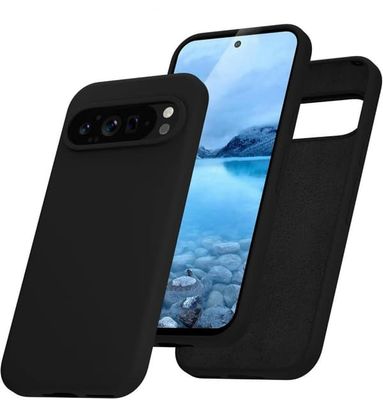 Google Pixel 9 Pro matt svart deksel