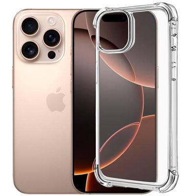 iPhone 16 Pro Skal - Extra Stöttåligt och Slitstarkt Transparent