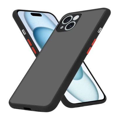 Skal /Mobilskall för iPhone 15 Fodral Mobilskydd med TPU-silikon på insidan och matt plast på baksidan