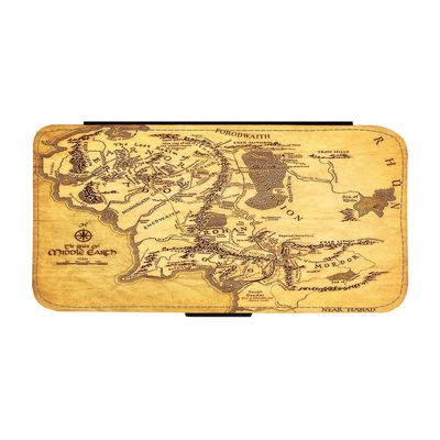 Sagan om Ringen Middle Earth Map Samsung Galaxy A35 5G Flip Mobilfodral