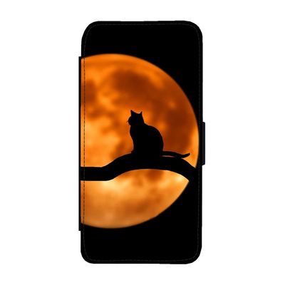 Katt i Månen Samsung Galaxy A55 5G Flip Mobilfodral