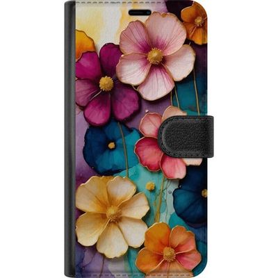 Samsung Galaxy S24 FE Lompakkokotelo Kukat Värit