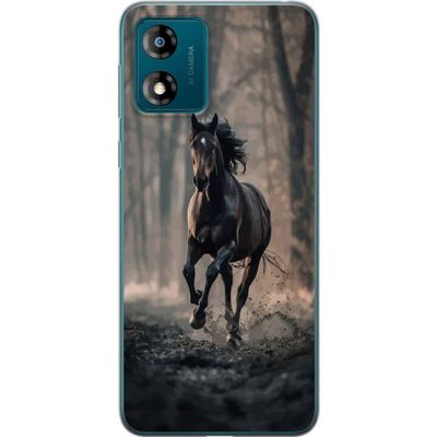 Motorola Moto E13 Läpinäkyvä kuori Juokseva Hevonen