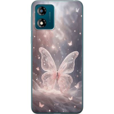 Motorola Moto E13 Läpinäkyvä kuori Perhonen