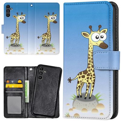 Samsung Galaxy A55 5G - Plånboksfodral/Skal Tecknad Giraff