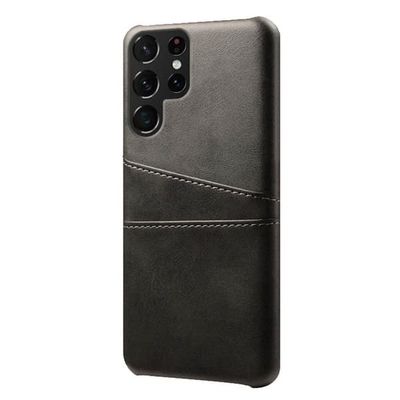 Retro skal med kortplatser Samsung Galaxy S25 Ultra - Mörkgrå