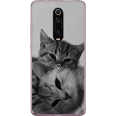 Xiaomi Mi 9T Pro Läpinäkyvä kuori Kissan Sydän