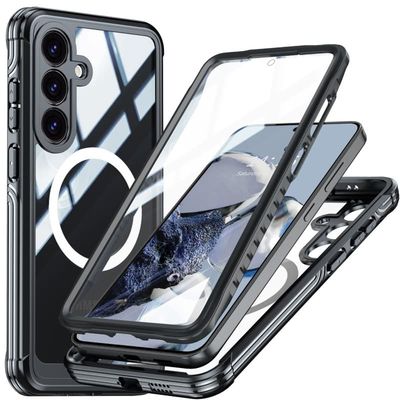 Samsung S25 Plus Heltäckande Magsafe Premium 3D Skal 3in1 ThreeSixty