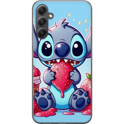 Samsung Galaxy A35 Gennemsigtig cover Stitch jordbær