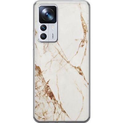 Xiaomi 12T Pro Gjennomsiktig deksel Hvit marmor