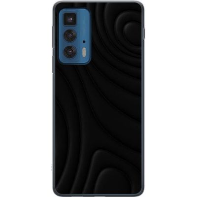 Motorola Edge 20 Pro Gjennomsiktig deksel Svarte Bølger