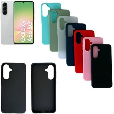 Silikon TPU skal Samsung A56/A565G fodral mobilskal skärmskydd