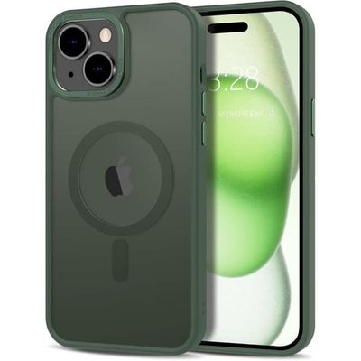 iPhone 13 Cover - Magsafe Matteret Cover i flere farver - MØRKGRØN