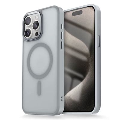 iPhone 13 PRO Cover -- Magsafe Mattered Cover i flere farver - GRÅ