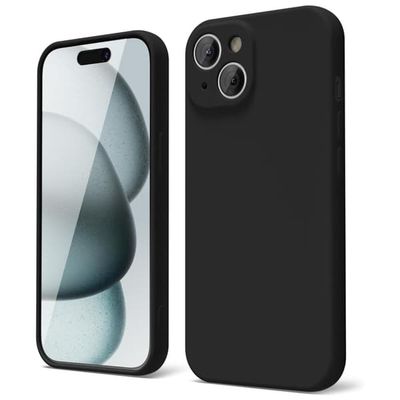 iPhone 15 Matt Svart Deksel - Ekstra kamerabeskyttelse