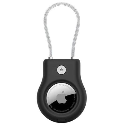 Låsbar AirTag taske med nøglering – Beskyttende holder til Apple AirTag