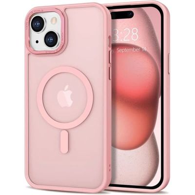 iPhone 14 etui - Magsafe Matteret etui i flere farver - PINK