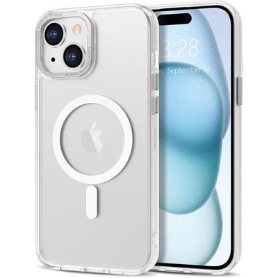 iPhone 12 / iPhone 12 PRO - Magsafe Flerfarvet Matteret Cover - HVID