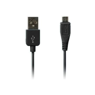Micro USB Data- og Opladerkabel (Sort) 1m til Smartphones