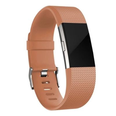 Fitbit Charge 2 klokkereim i silikon - brun