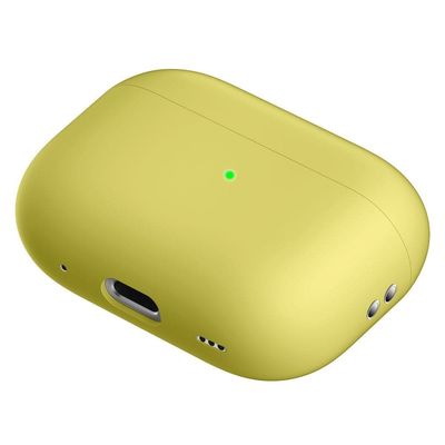 AirPods Pro 2 silikonfodral i gångjärnsfri stil - Gul