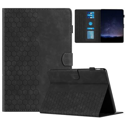 Amazon Kindle Paperwhite 4 (2018) / 3 (2015) / 2 (2015) / 1 (2015) Etui Honeycomb Printed Leather Tablet Cover med kortplads - Sort
