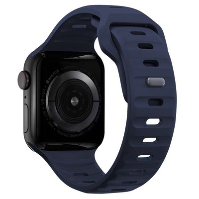 KALEBOL Apple Watch Series 41mm - 40mm - 38mm Watch Band Sports Silicone Strap - Midnight Blue