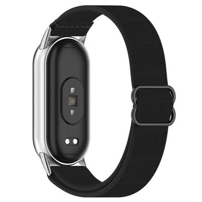 Smartwatch Band Xiaomi Smart Band 9 / 9 NFC / 8 / 8 NFC Nylon Elastisk Flettet Rem - Sort