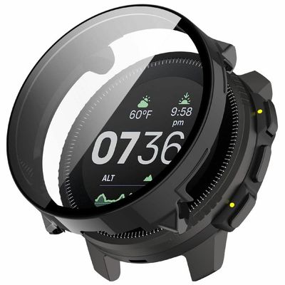 Suunto Vertical Watch Case Integreret beskyttende stødsikkert cover med skærmbeskytter i hærdet glas - Sort