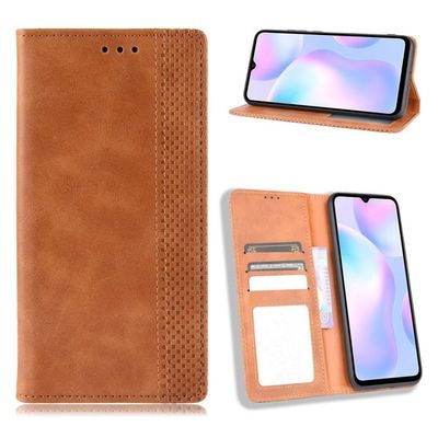 Bofink Vintage läder Xiaomi Redmi 9A fodral - Brun